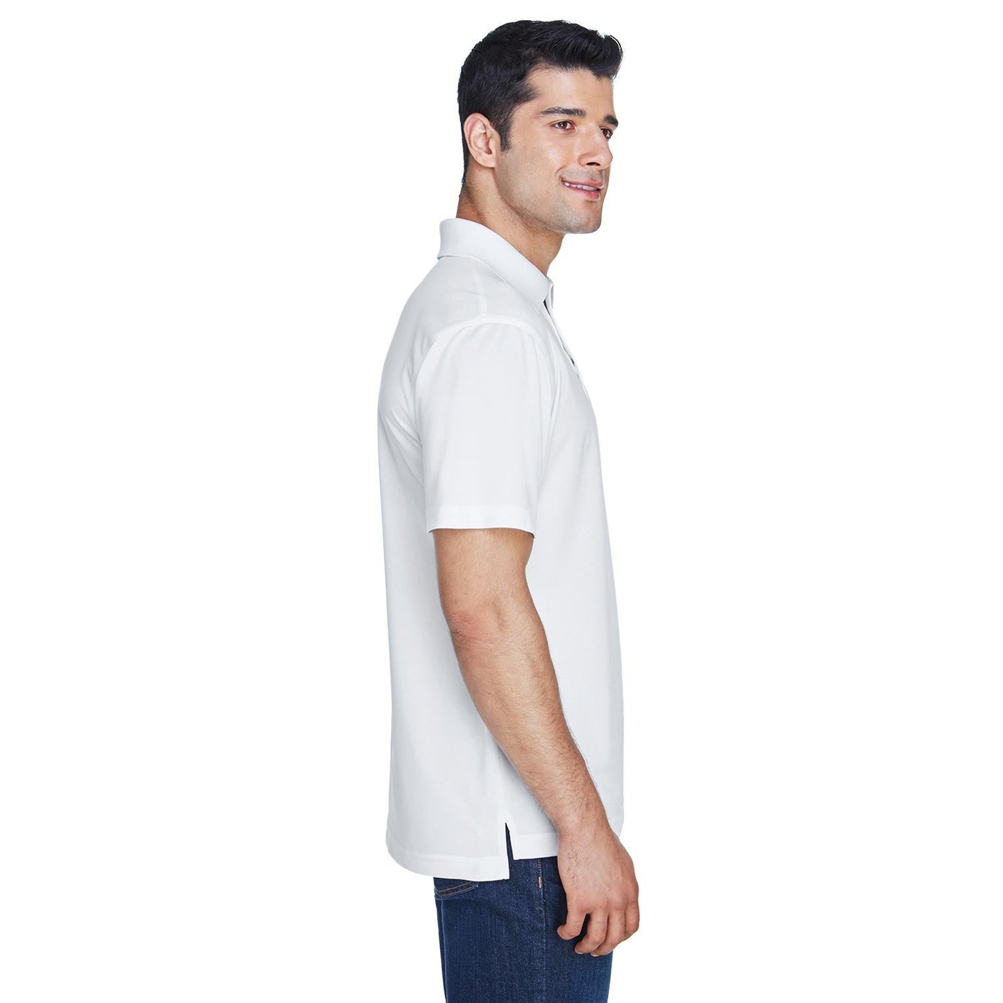Black Polo Shirts - Harriton - Breathable Polyester