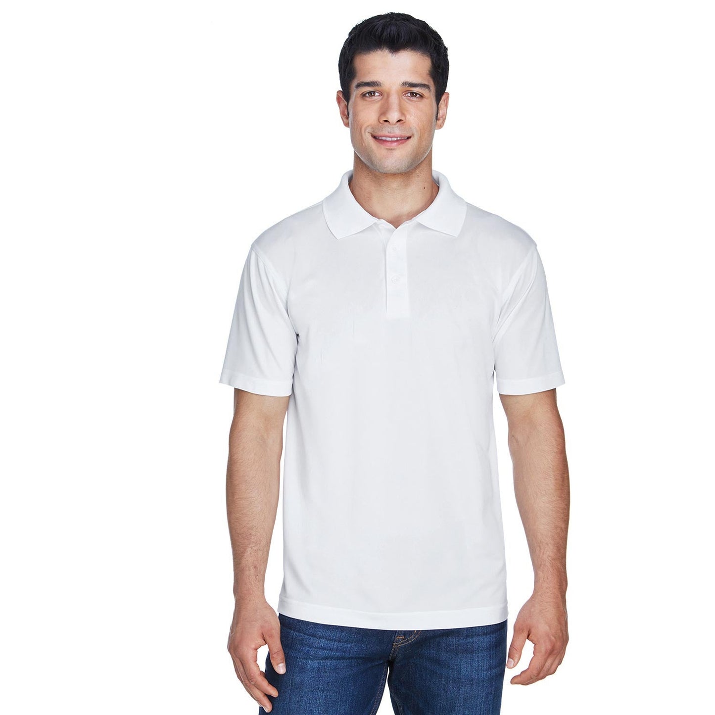 Black Polo Shirts - Harriton - Breathable Polyester
