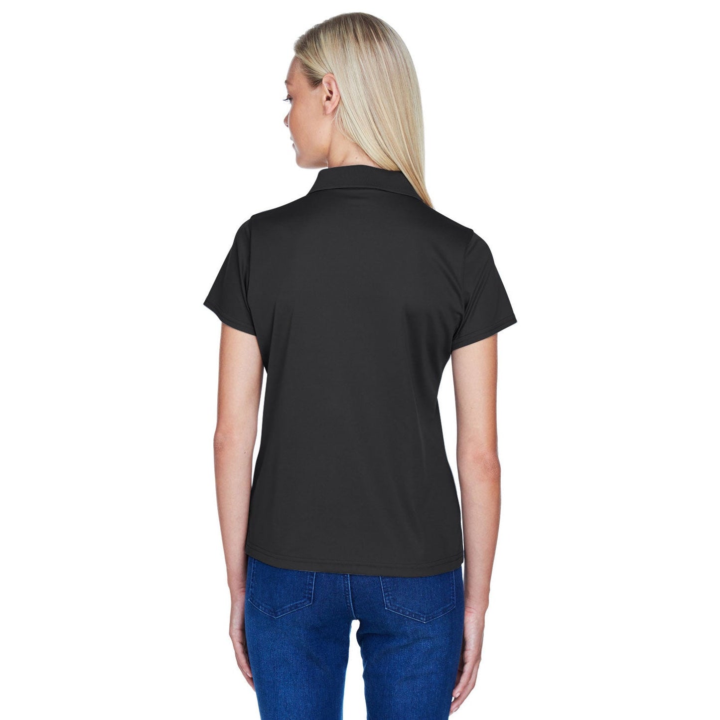 Black Polo Shirts - Harriton - Quick-Drying Polyester