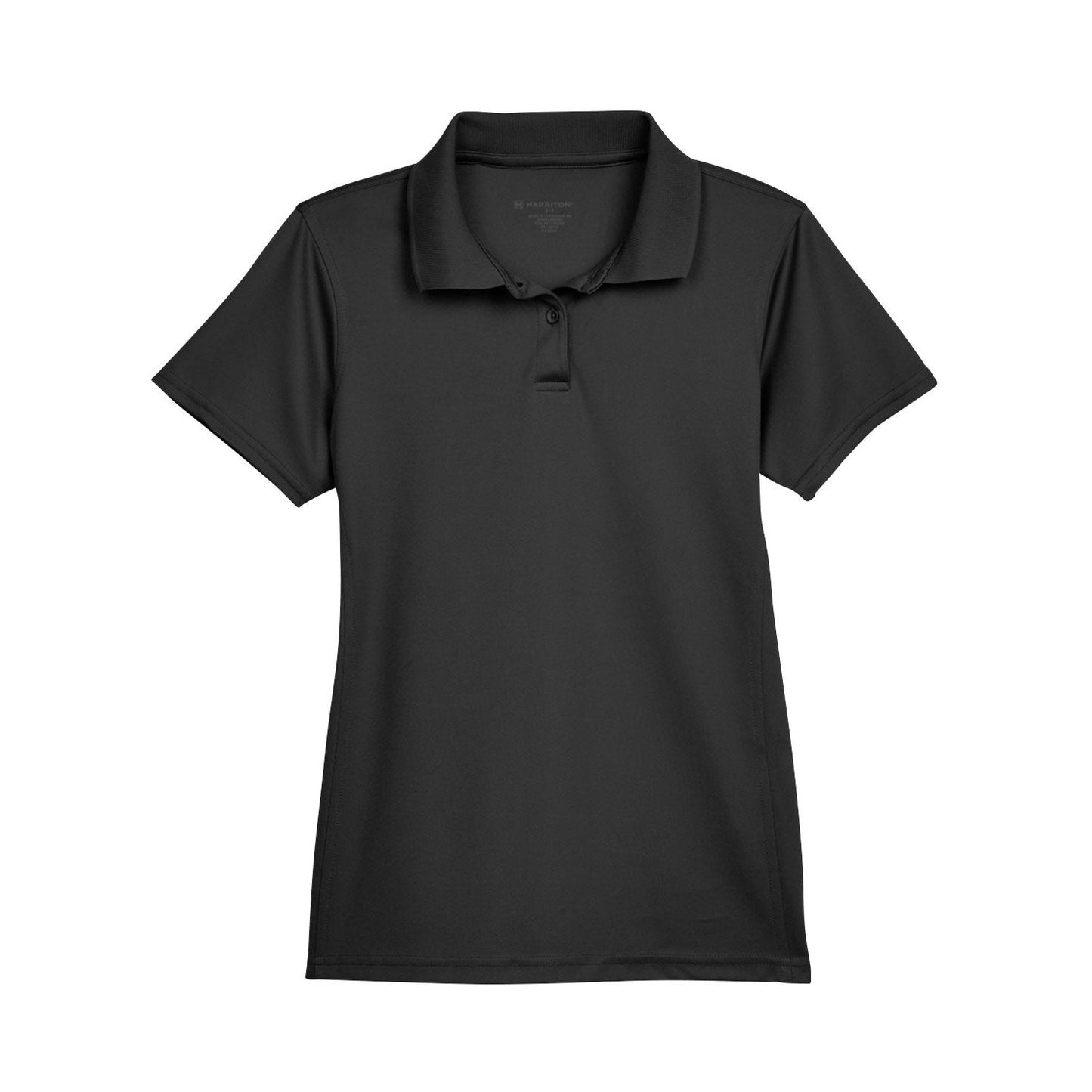 Black Polo Shirts - Harriton - Quick-Drying Polyester