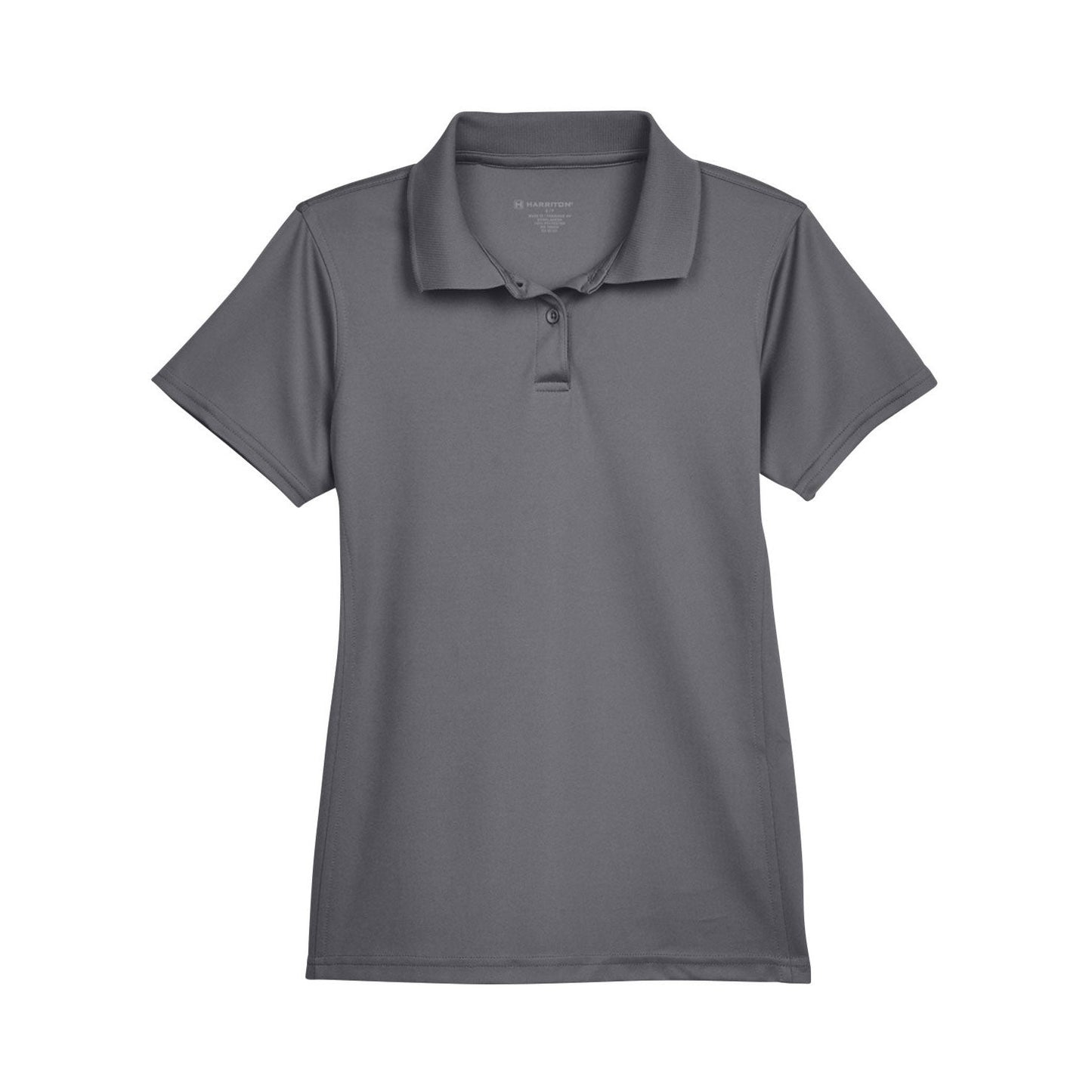 Black Polo Shirts - Harriton - Quick-Drying Polyester