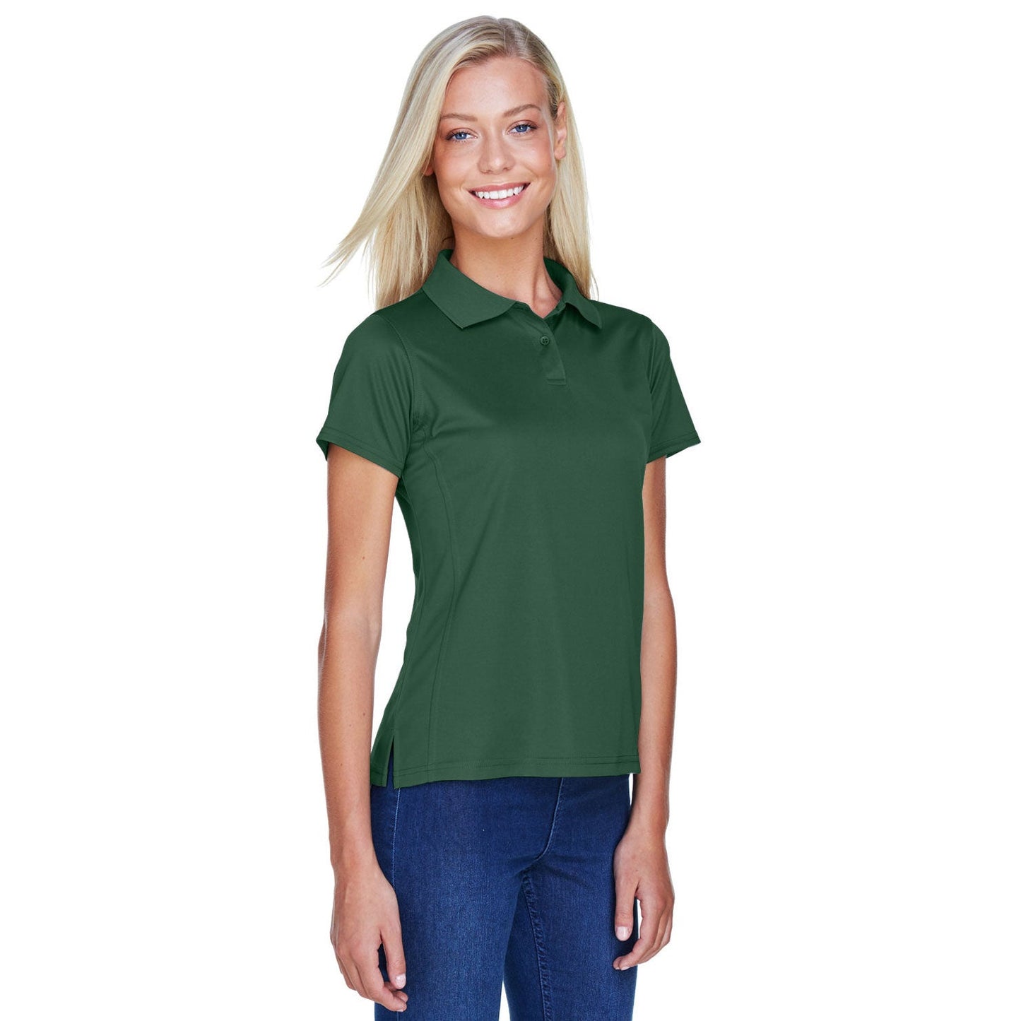 Black Polo Shirts - Harriton - Quick-Drying Polyester