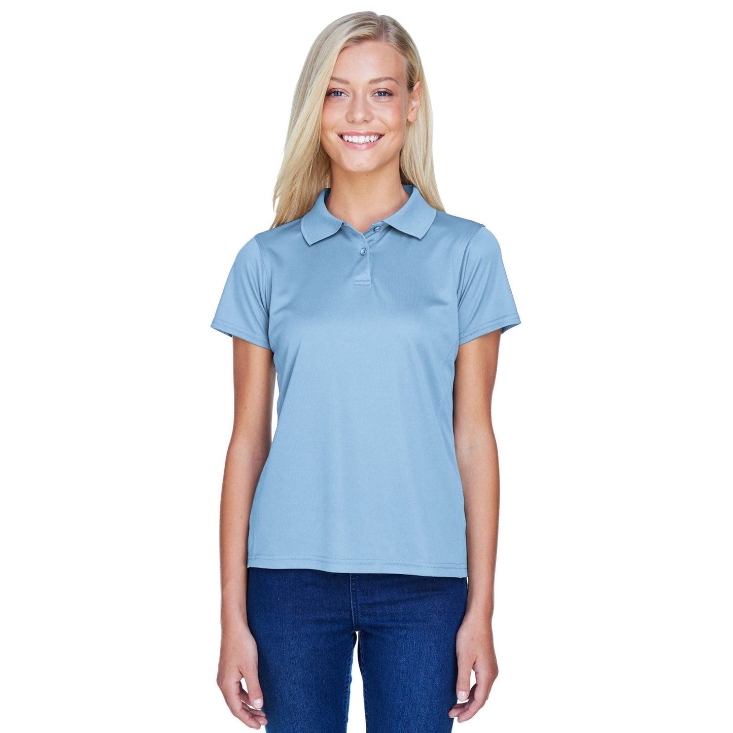 Black Polo Shirts - Harriton - Quick-Drying Polyester
