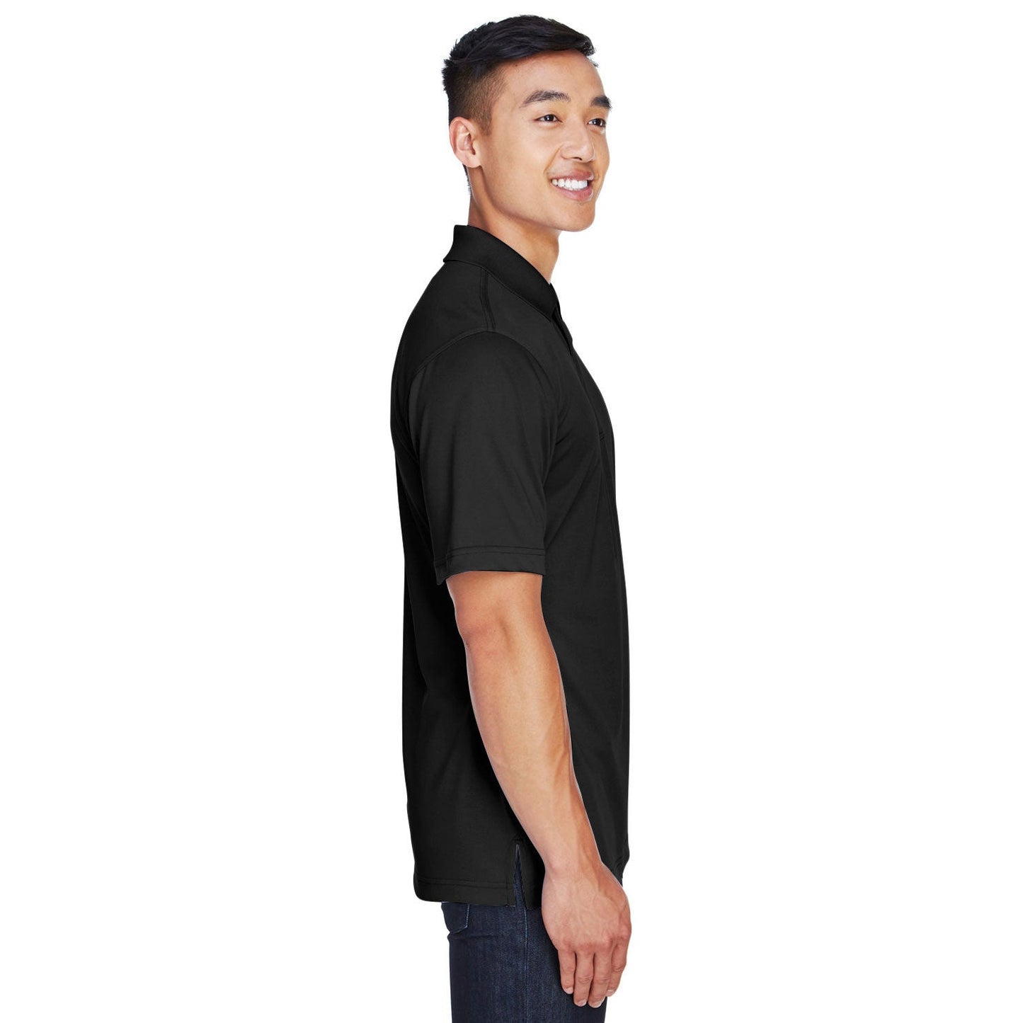 Black Polo Shirt - Harriton - Snag Protection Plus