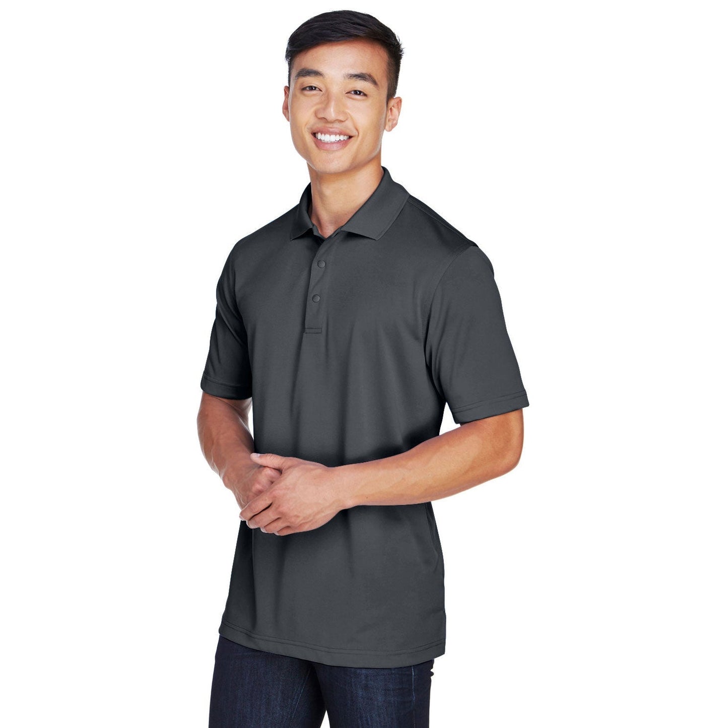 Black Polo Shirt - Harriton - Snag Protection Plus