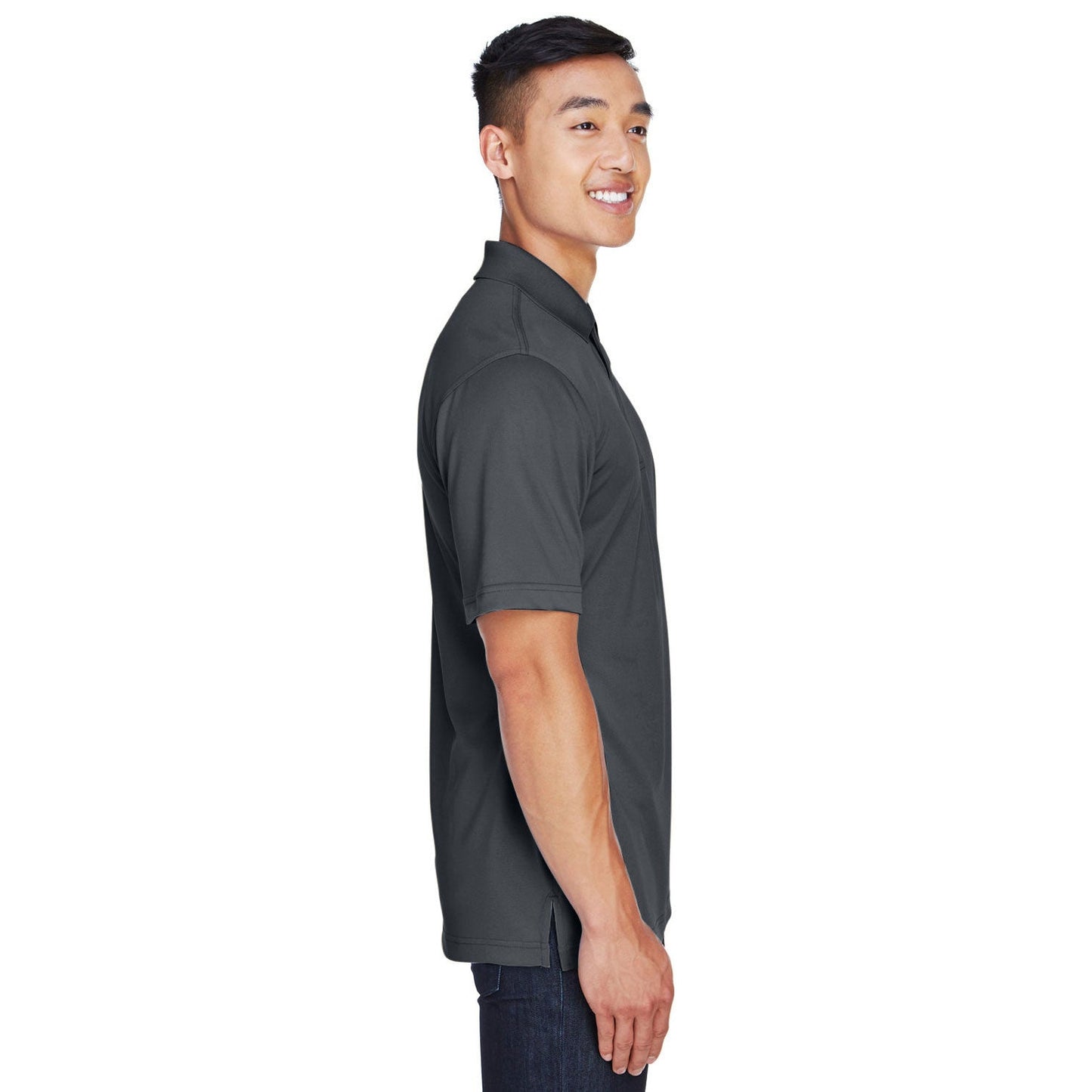Black Polo Shirt - Harriton - Snag Protection Plus