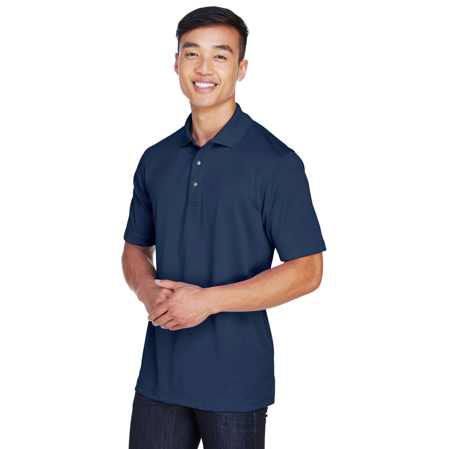 Black Polo Shirt - Harriton - Snag Protection Plus