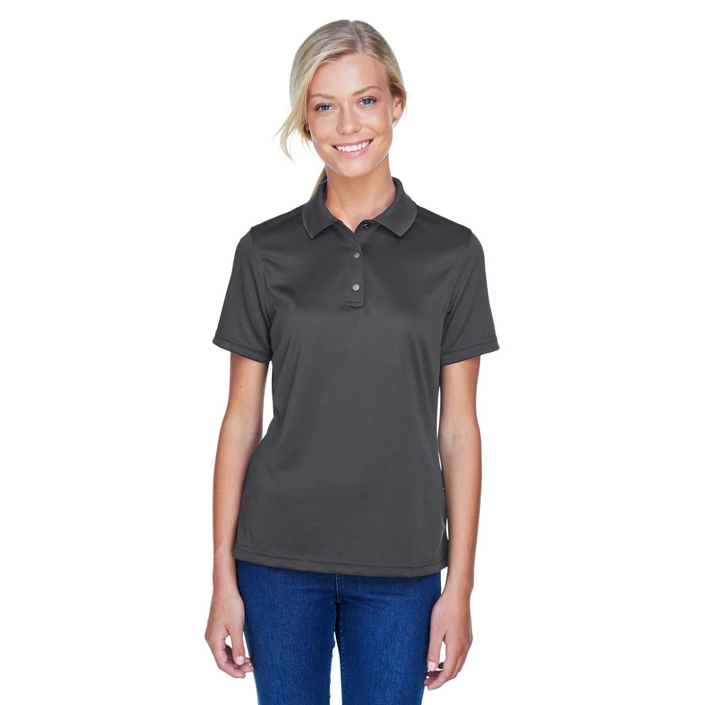 Black Polo Shirts - Harriton - Snag Protection Plus