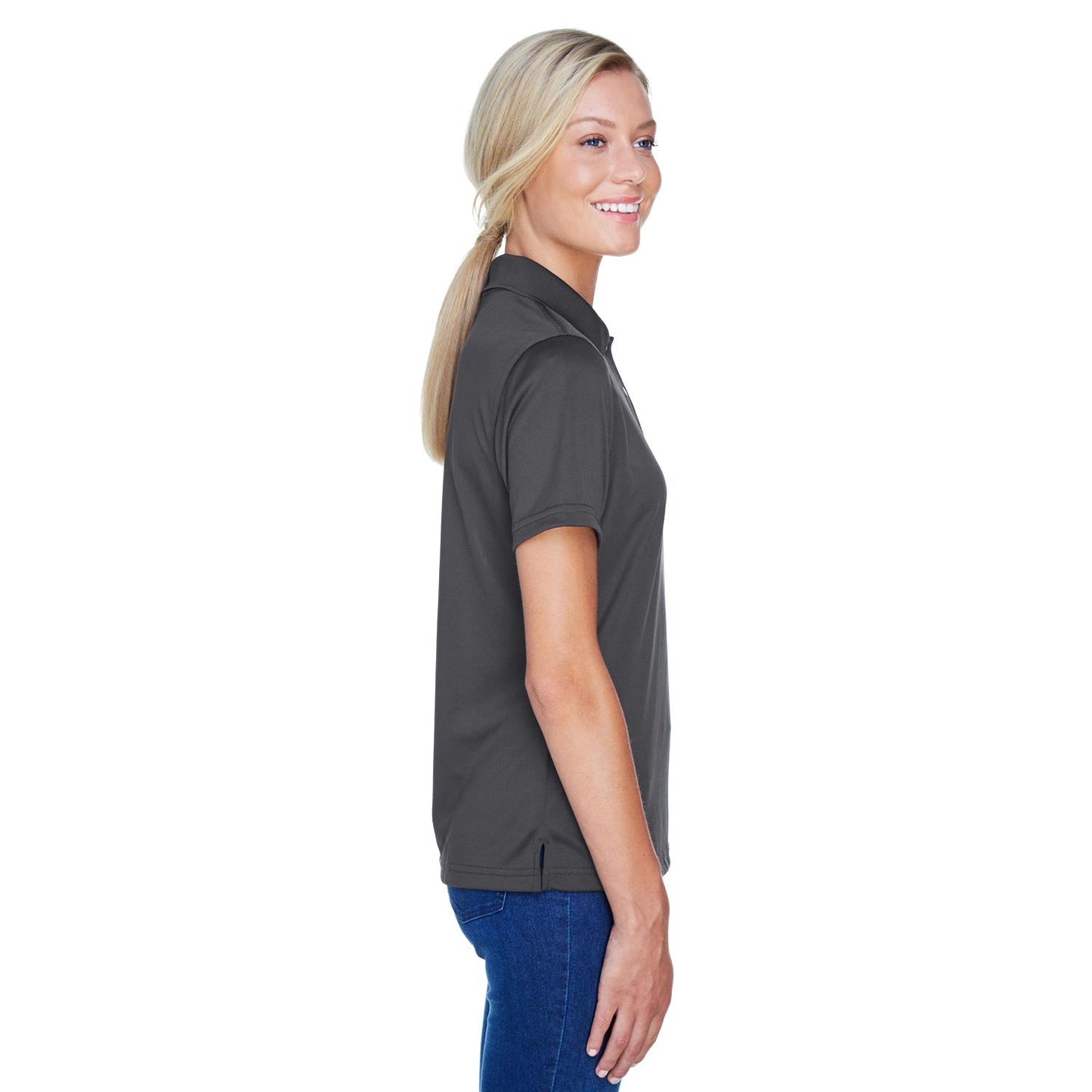 Black Polo Shirts - Harriton - Snag Protection Plus