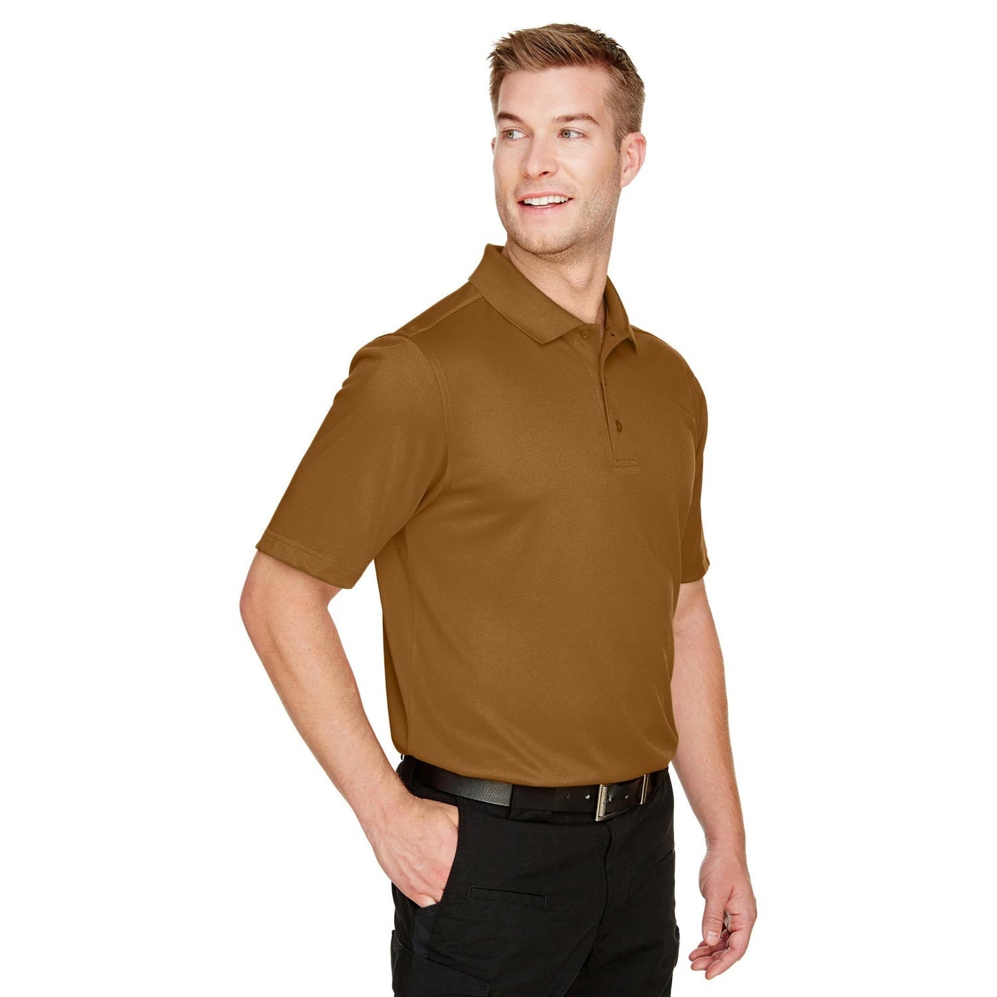 Black Polo Shirt - Harriton - Snag Protection Plus