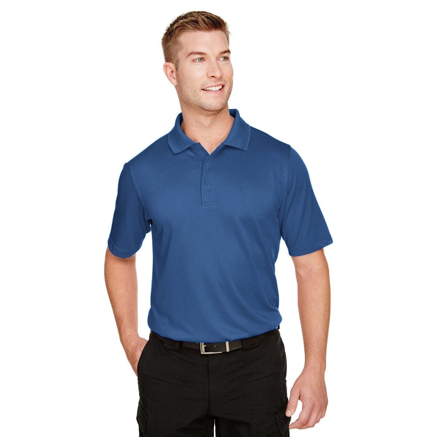 Black Polo Shirt - Harriton - Snag Protection Plus
