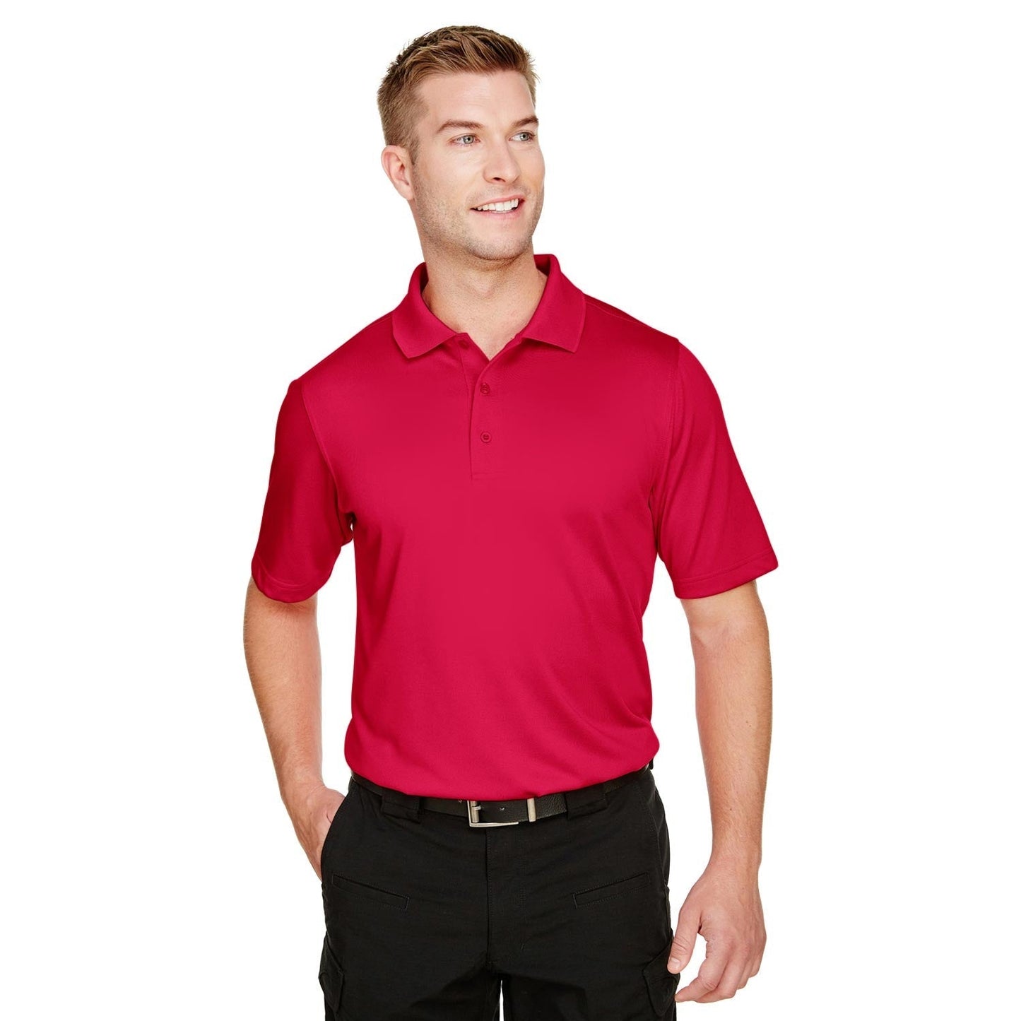 Black Polo Shirt - Harriton - Snag Protection Plus