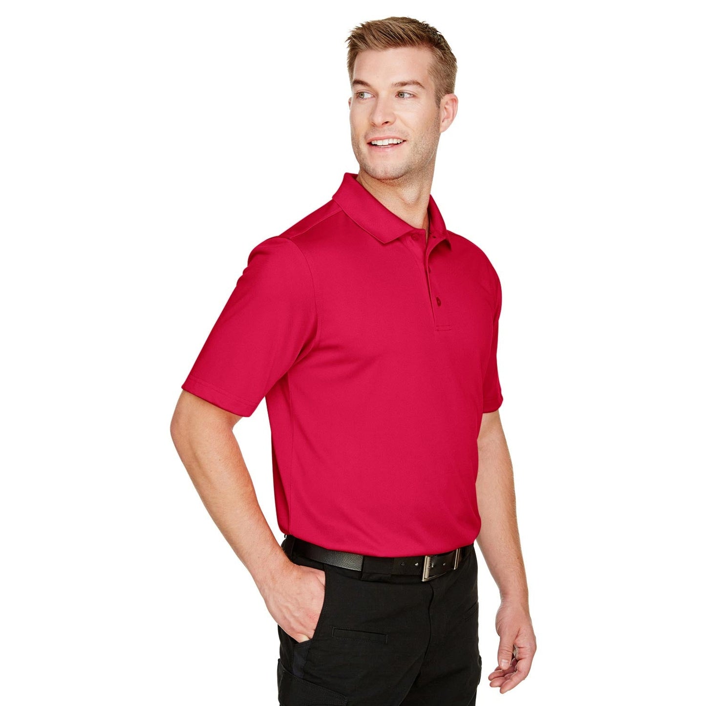 Black Polo Shirt - Harriton - Snag Protection Plus