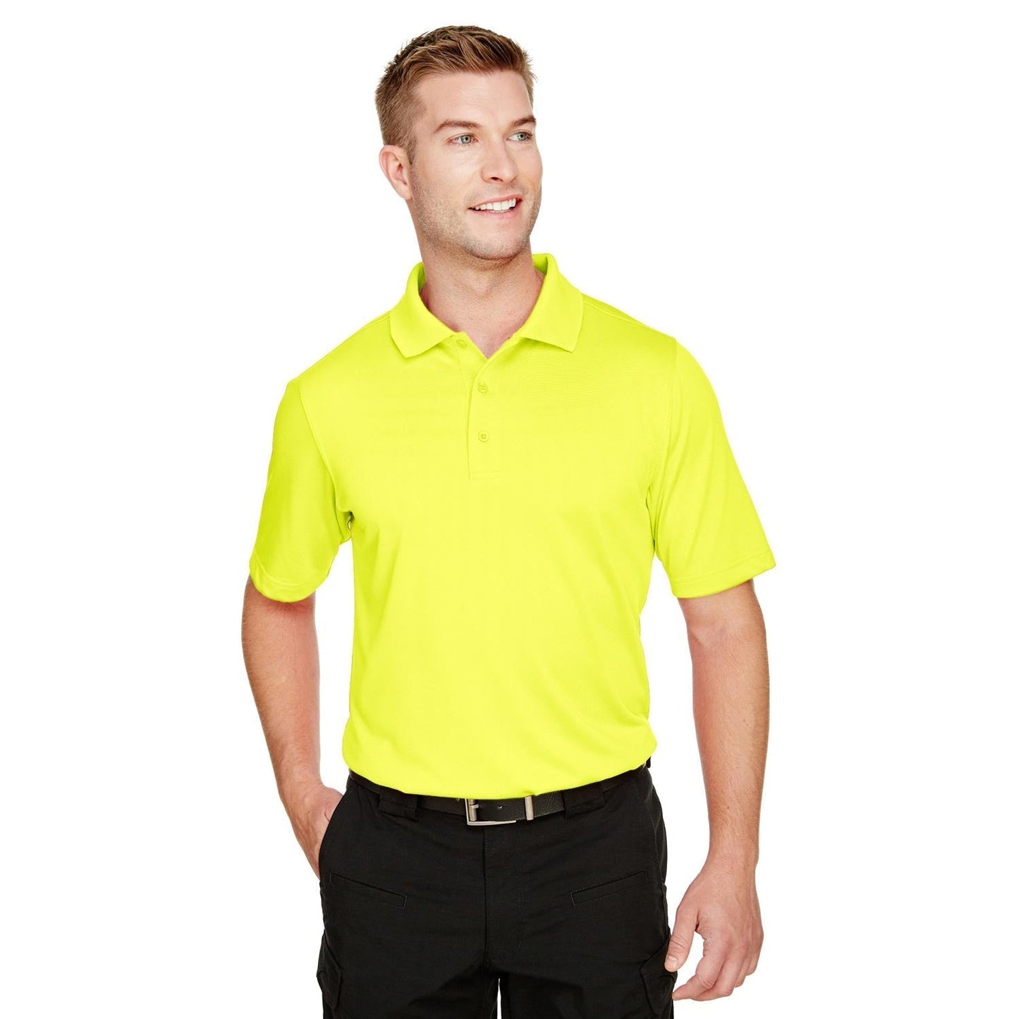 Black Polo Shirt - Harriton - Snag Protection Plus