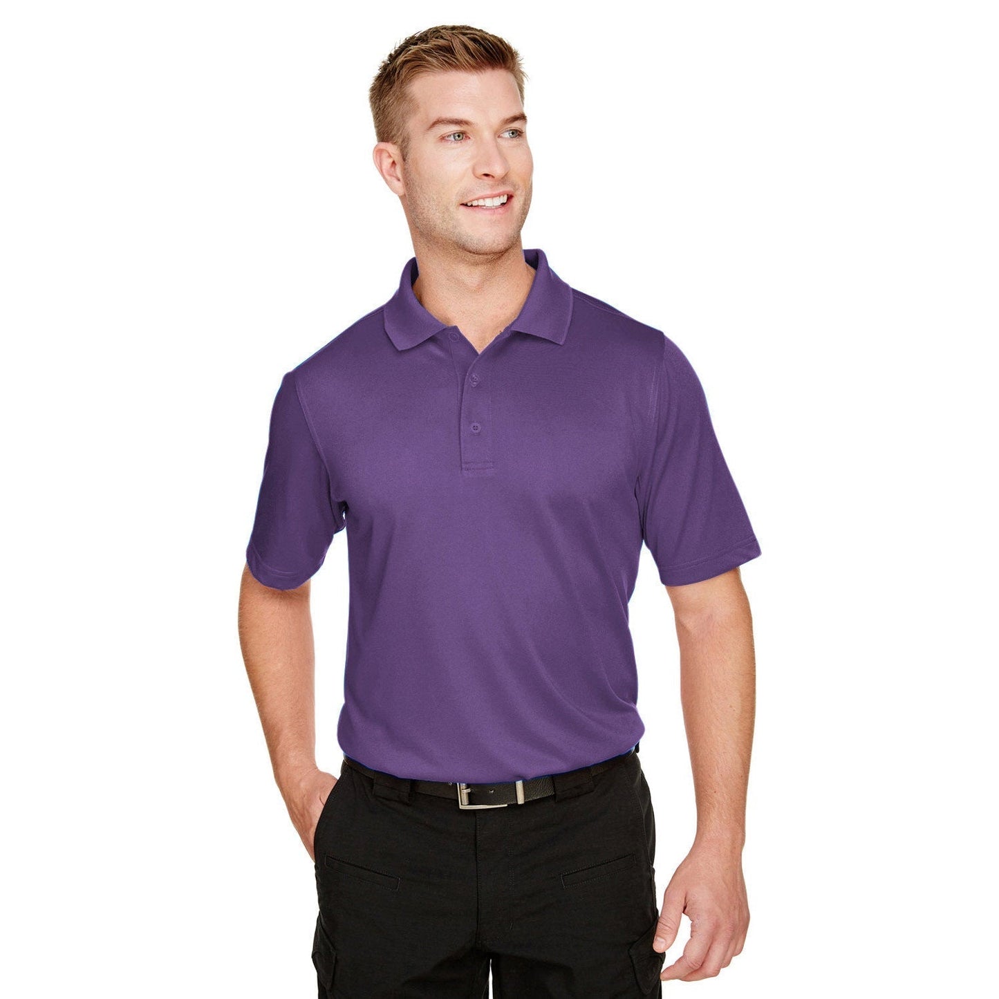 Black Polo Shirt - Harriton - Snag Protection Plus