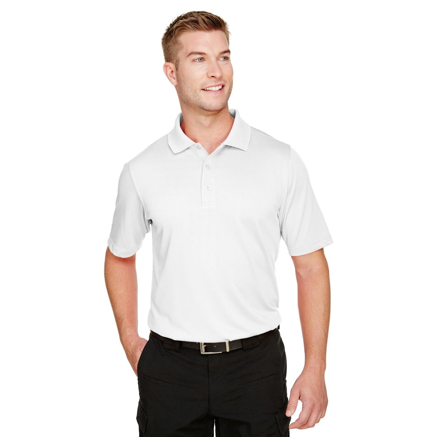 Black Polo Shirt - Harriton - Snag Protection Plus