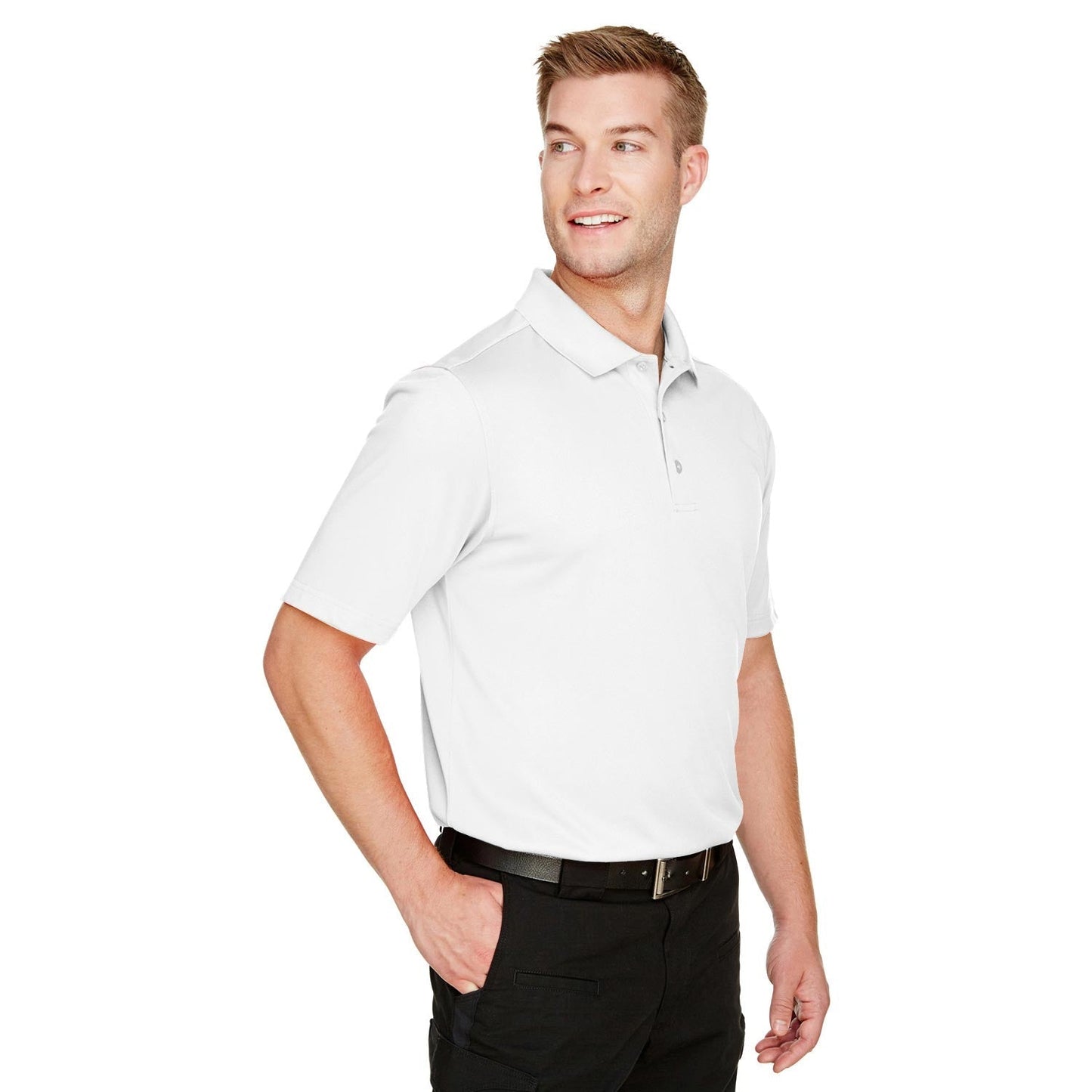 Black Polo Shirt - Harriton - Snag Protection Plus