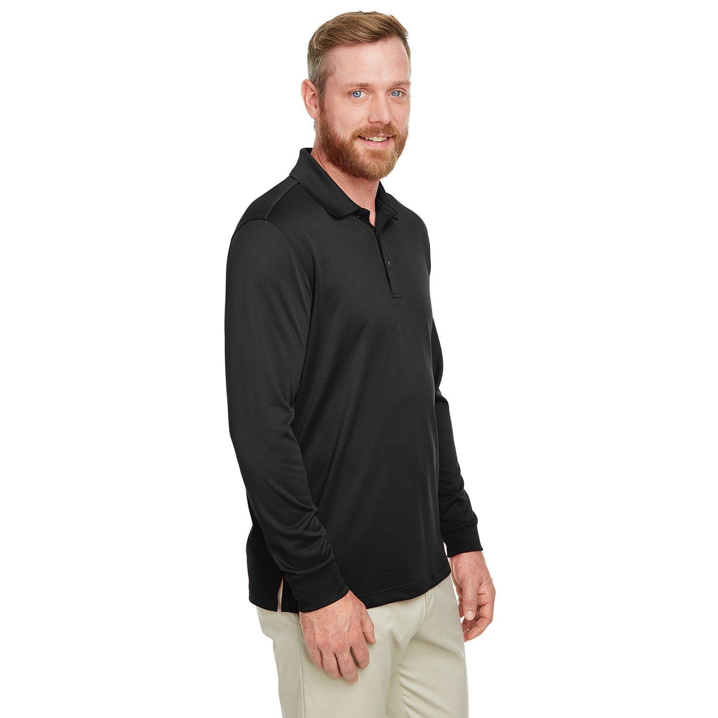 Black Polo Shirts - Harriton - Snag Resistant Fabric