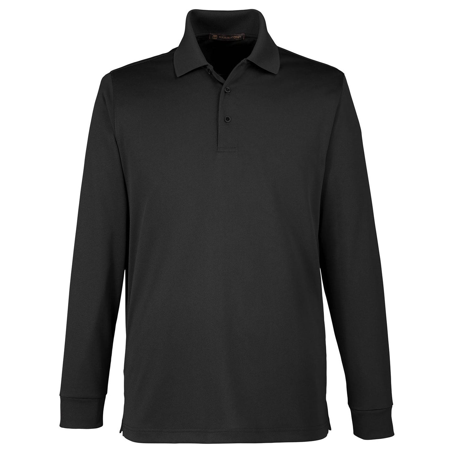 Black Polo Shirts - Harriton - Snag Resistant Fabric