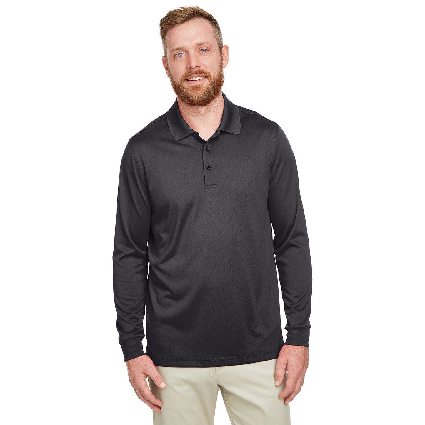 Black Polo Shirts - Harriton - Snag Resistant Fabric