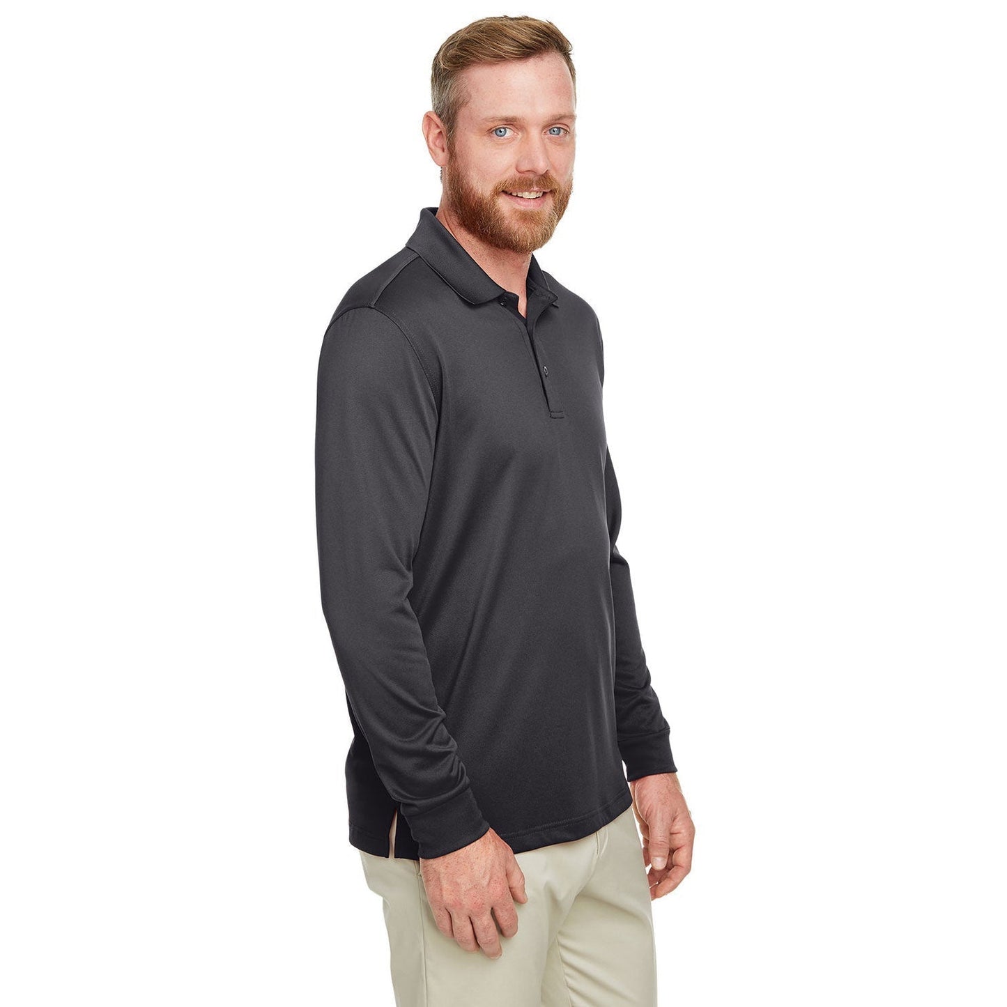Black Polo Shirts - Harriton - Snag Resistant Fabric