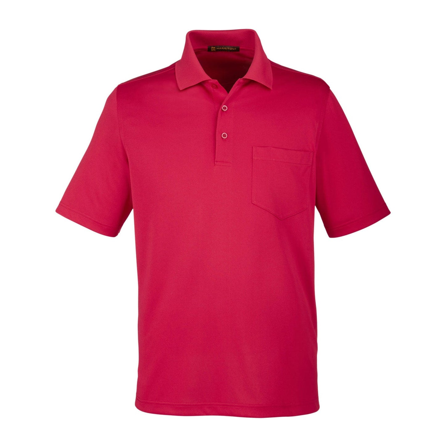 Black Polo Shirts - Harriton - Moisture-Wicking Fabric