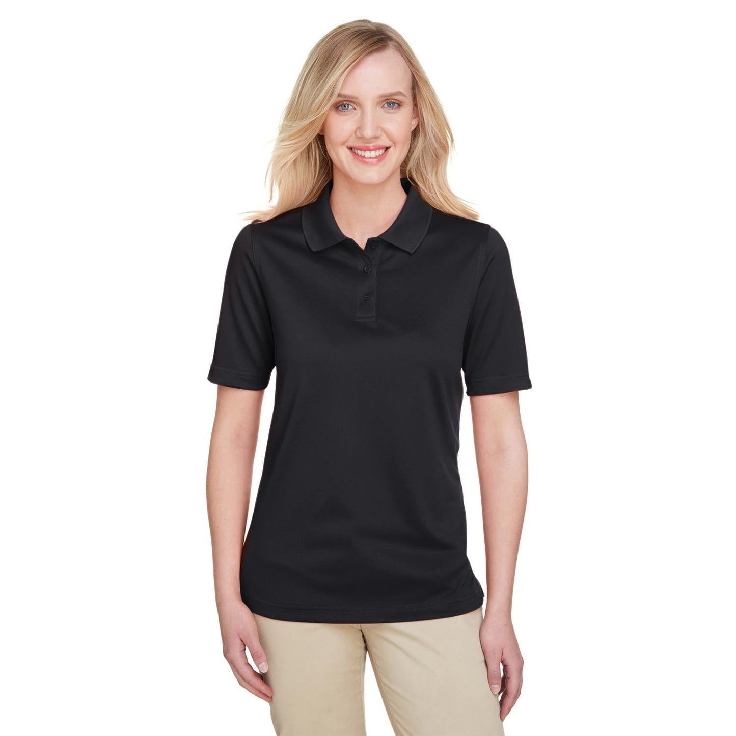 Black Polo Shirts - Harriton - Snag Resistant Design
