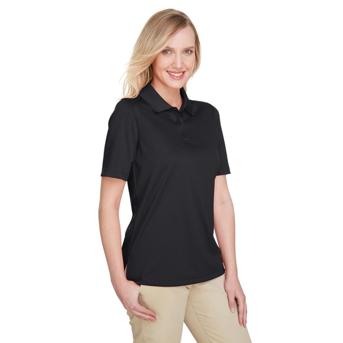 Black Polo Shirts - Harriton - Snag Resistant Design