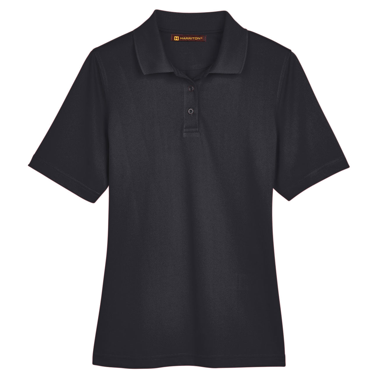 Black Polo Shirts - Harriton - Snag Resistant Design