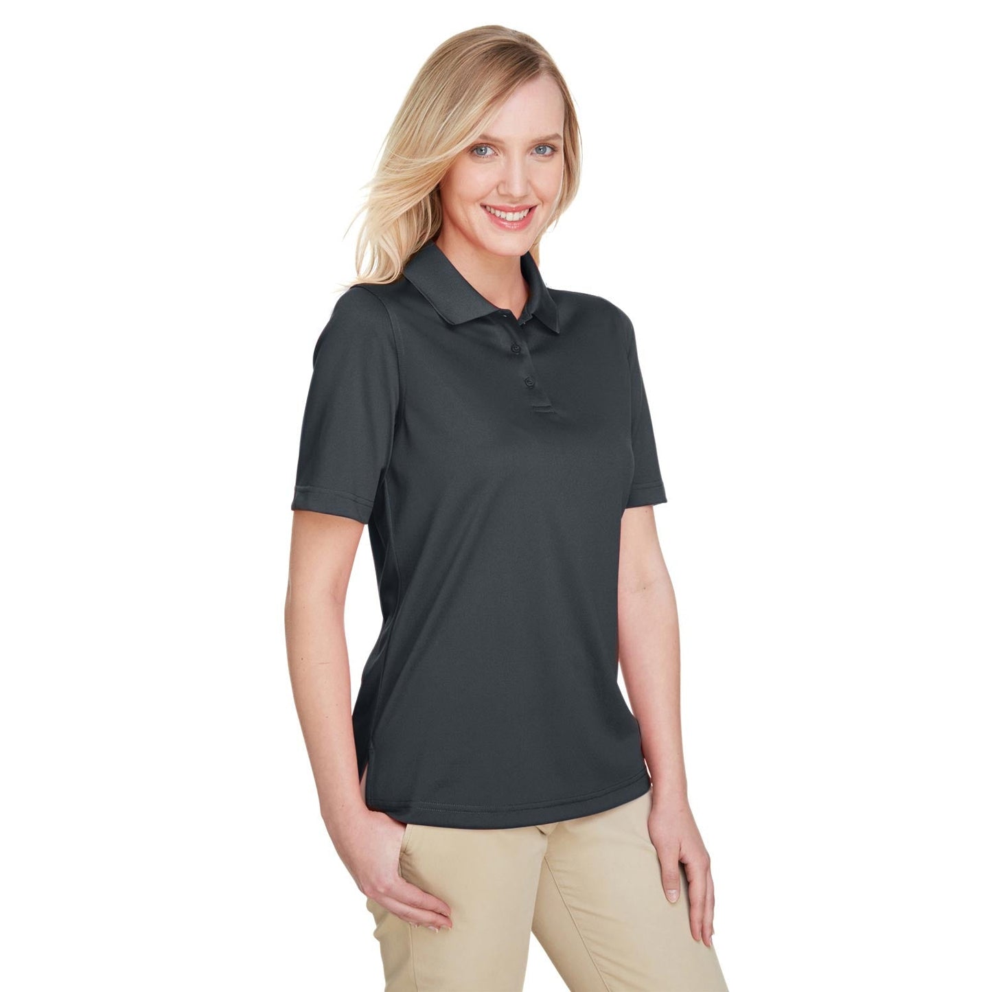 Black Polo Shirts - Harriton - Snag Resistant Design