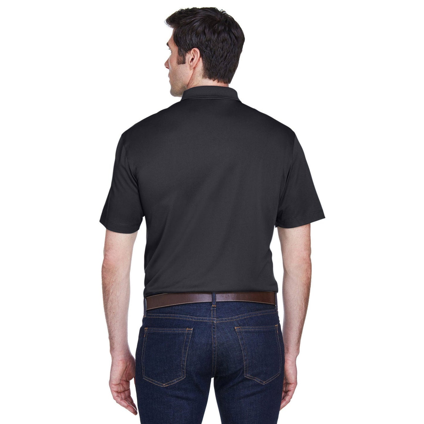 Black Polo Shirt - Harriton - Moisture-Wicking Quality