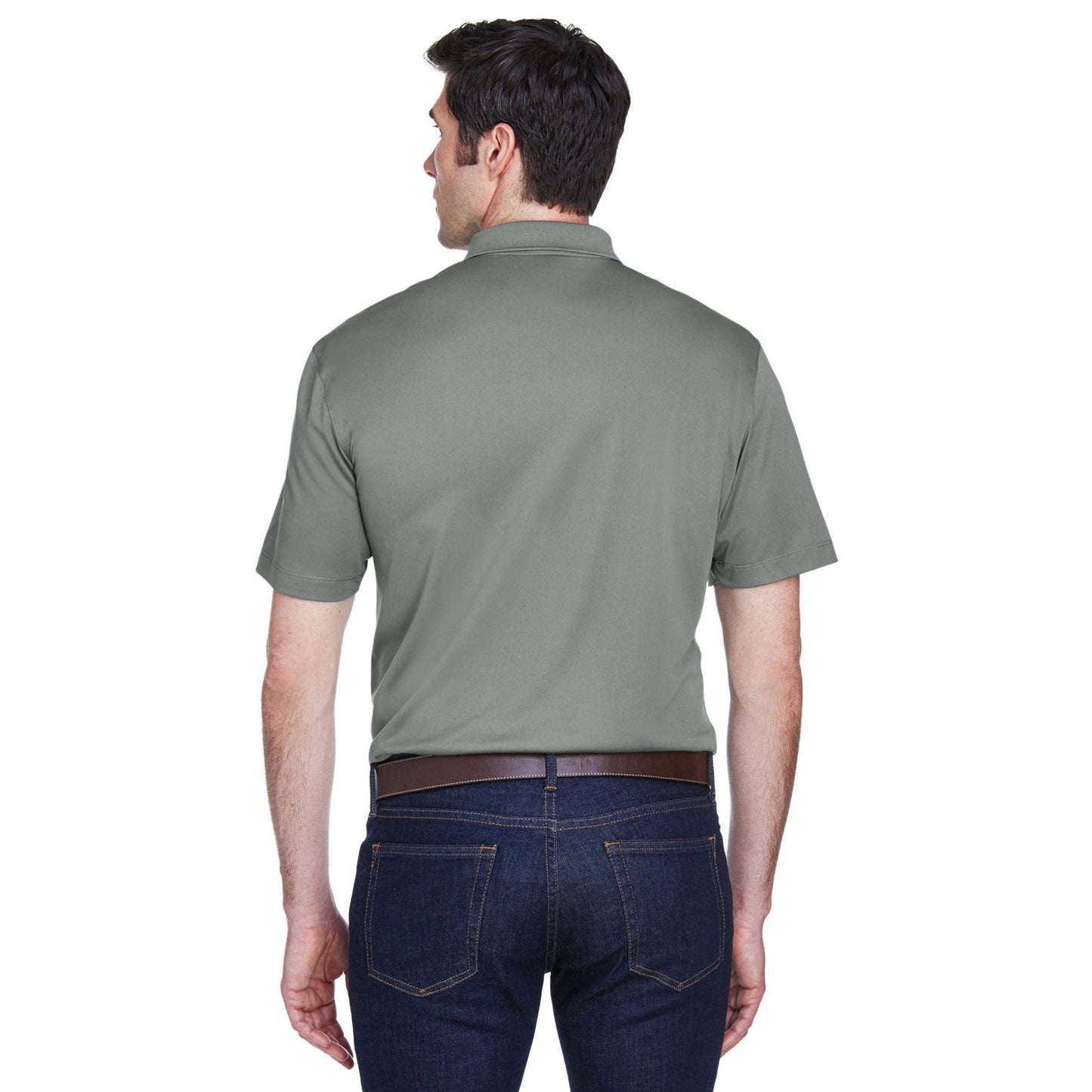 Black Polo Shirt - Harriton - Moisture-Wicking Quality