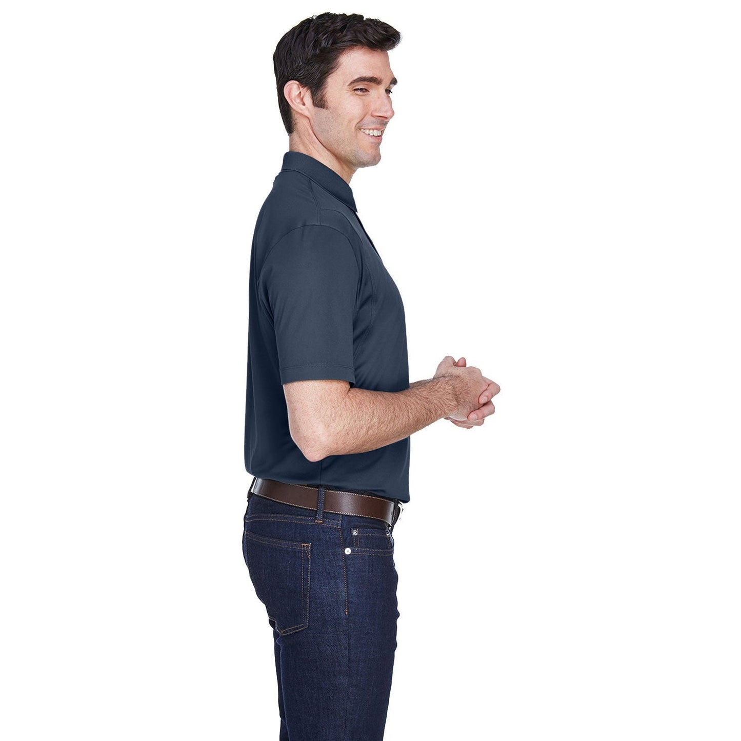 Black Polo Shirt - Harriton - Moisture-Wicking Quality