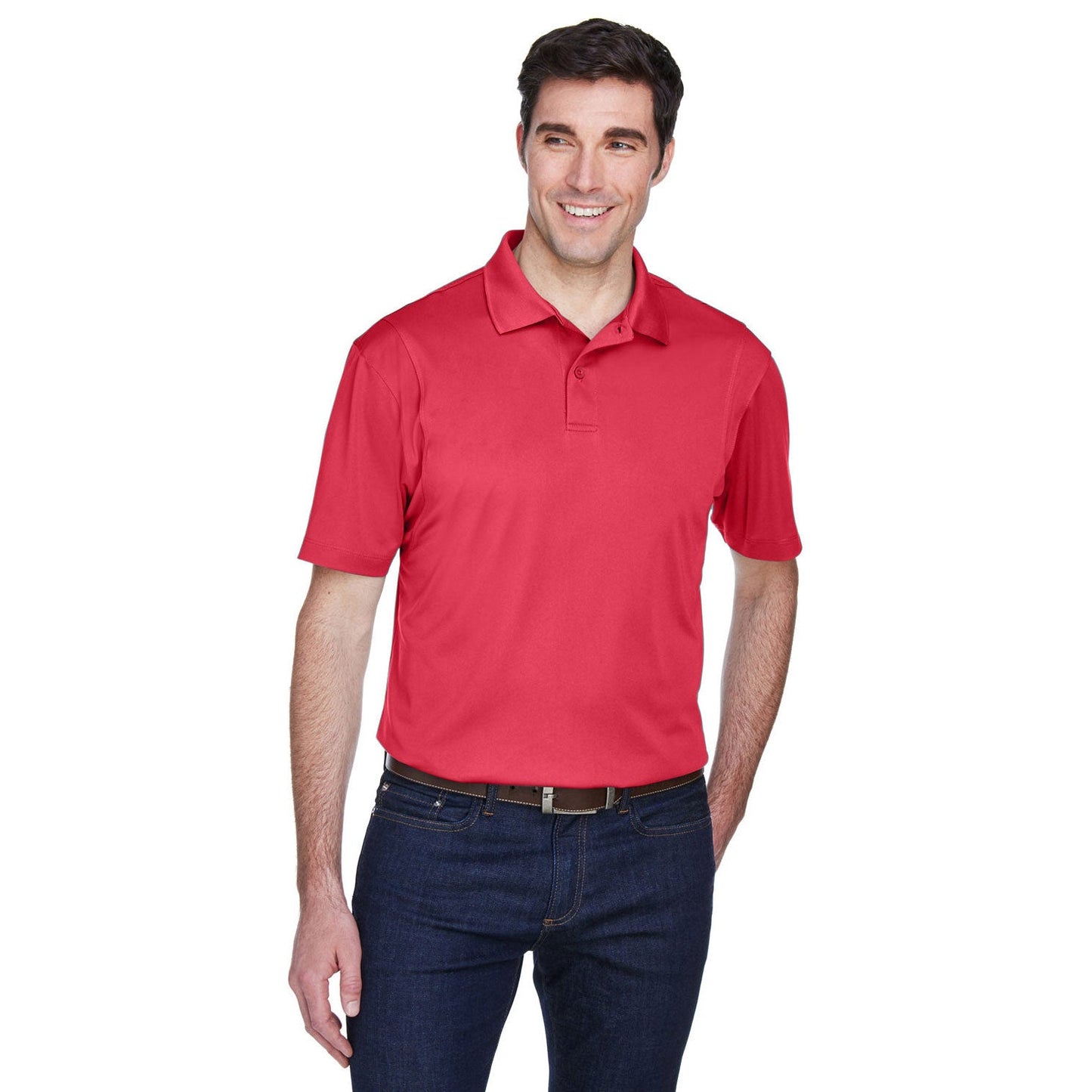 Black Polo Shirt - Harriton - Moisture-Wicking Quality