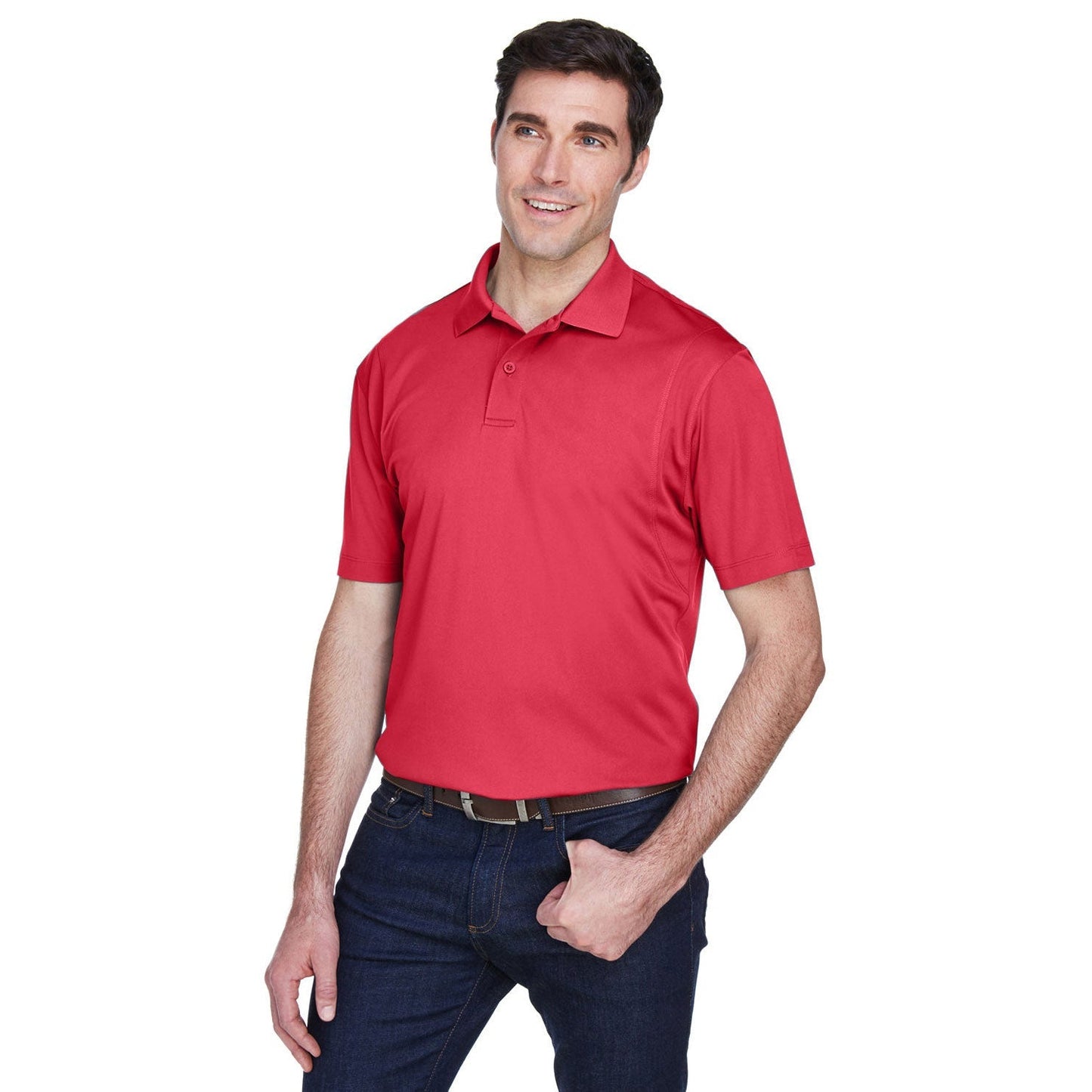Black Polo Shirt - Harriton - Moisture-Wicking Quality
