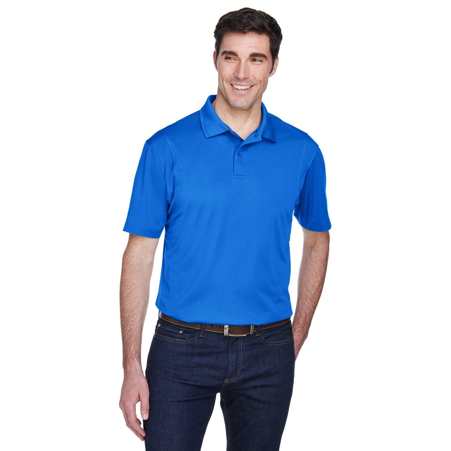 Black Polo Shirt - Harriton - Moisture-Wicking Quality