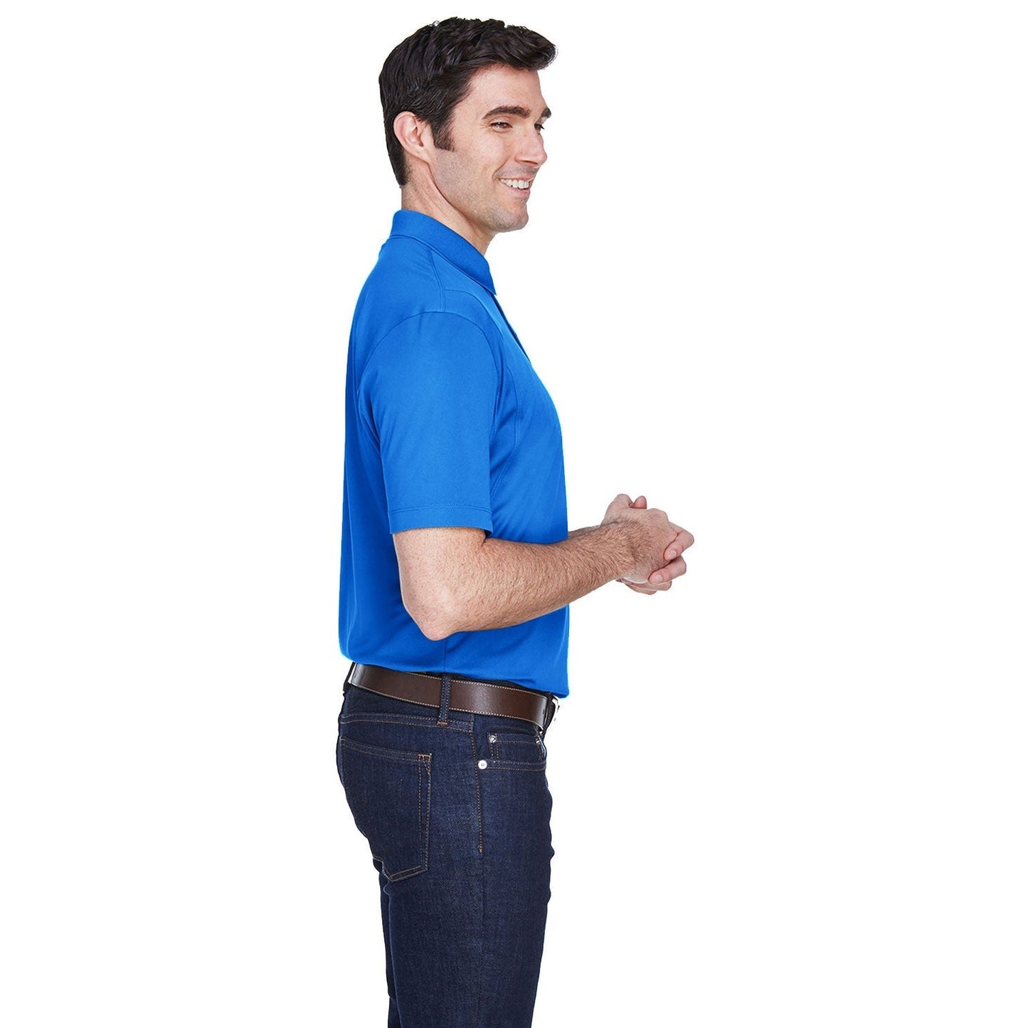 Black Polo Shirt - Harriton - Moisture-Wicking Quality