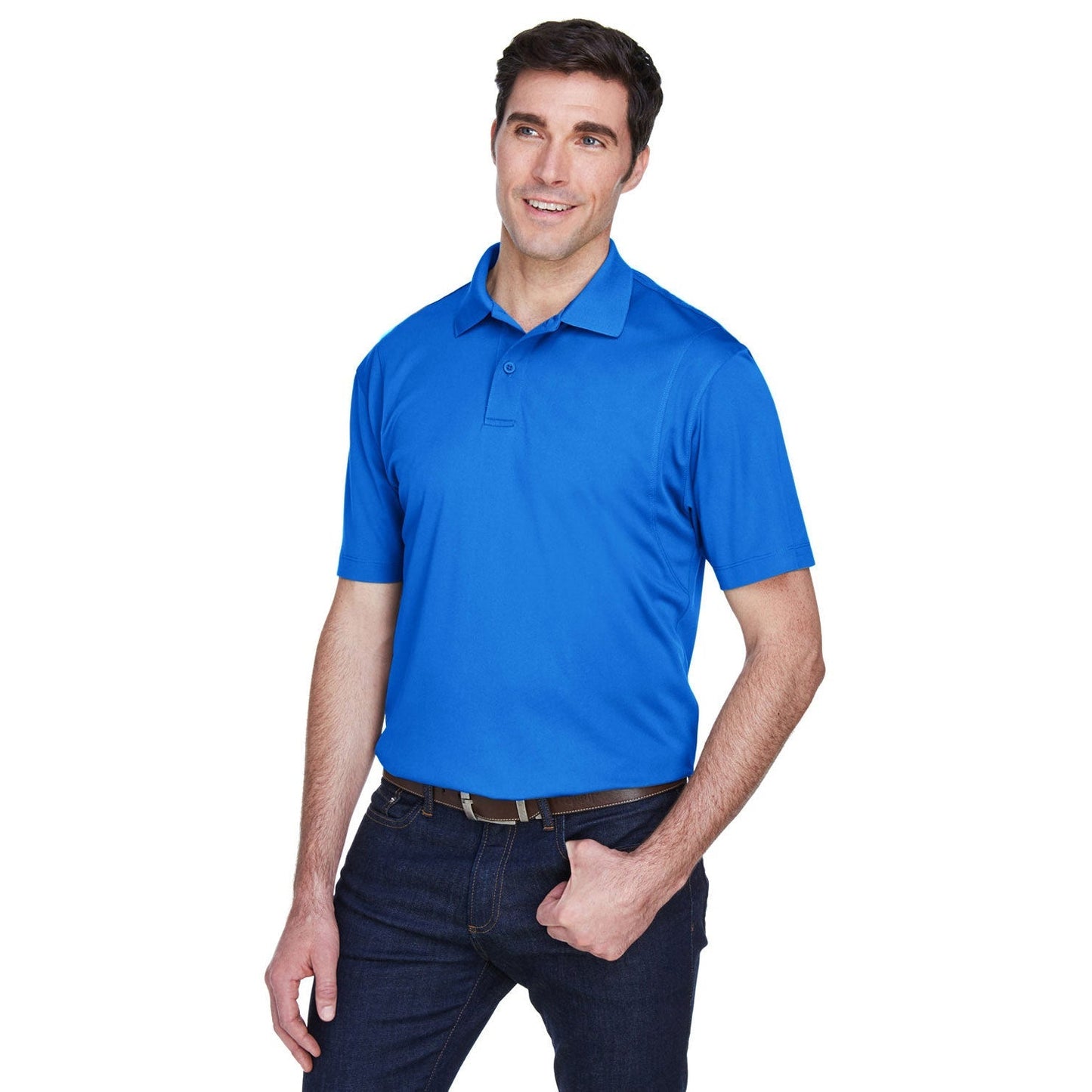 Black Polo Shirt - Harriton - Moisture-Wicking Quality