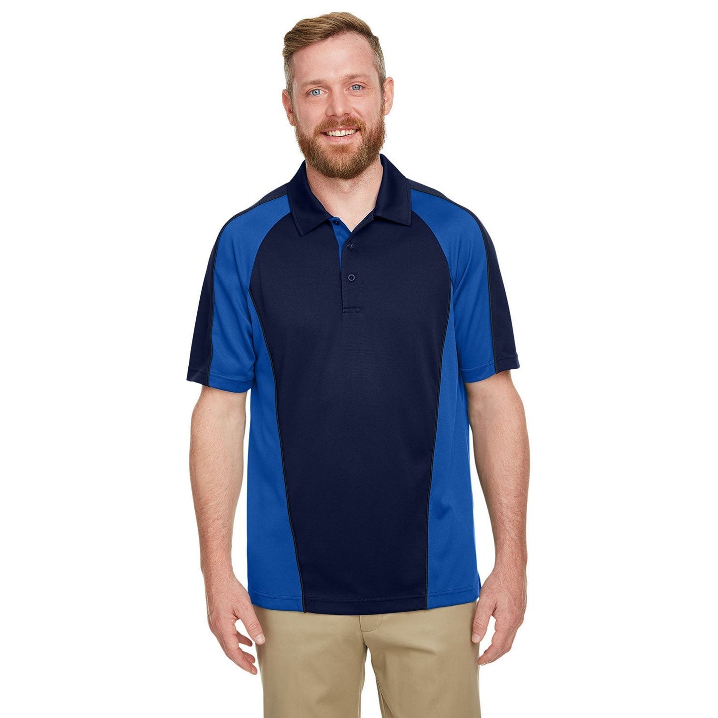 Black/Red/Dark Charcoal Polo - Harriton - Snag Protection