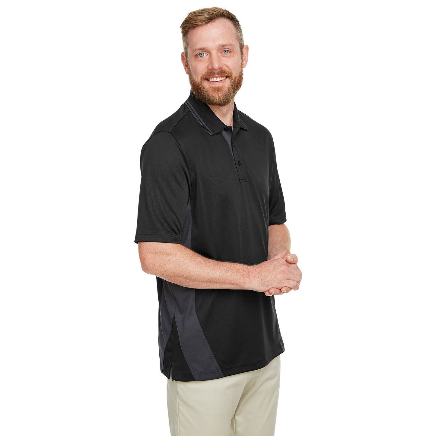 Black Charcoal Polo Shirt - Harriton - Durable Fabric