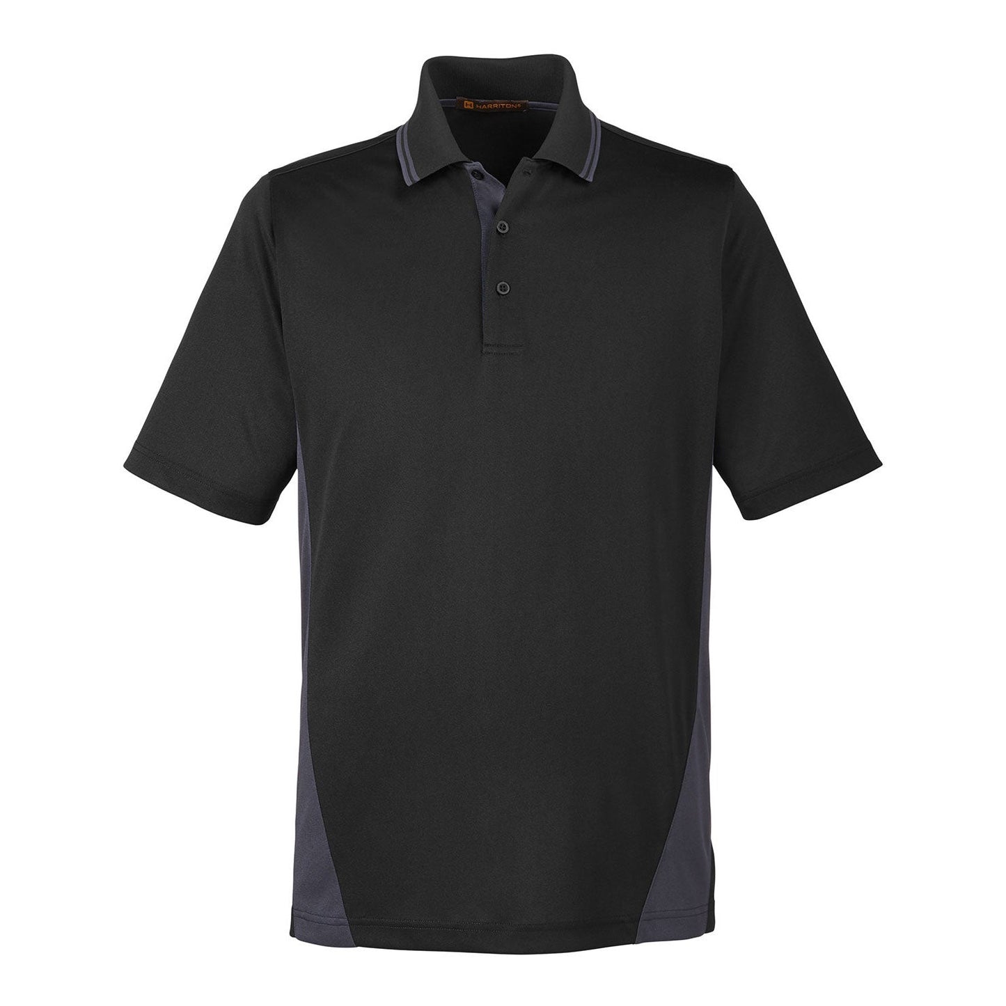 Black Charcoal Polo Shirt - Harriton - Durable Fabric