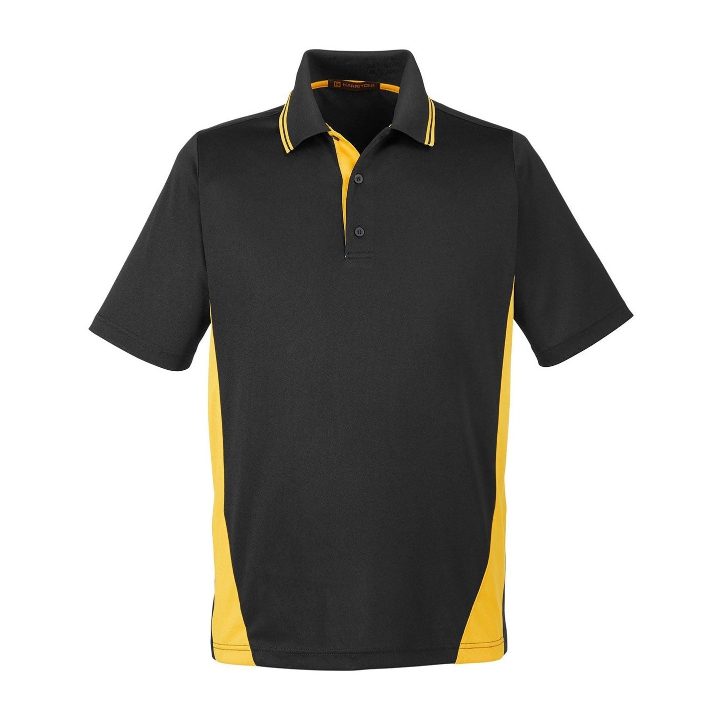 Black Charcoal Polo Shirt - Harriton - Durable Fabric