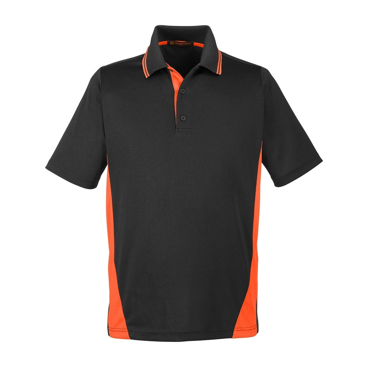Black Charcoal Polo Shirt - Harriton - Durable Fabric