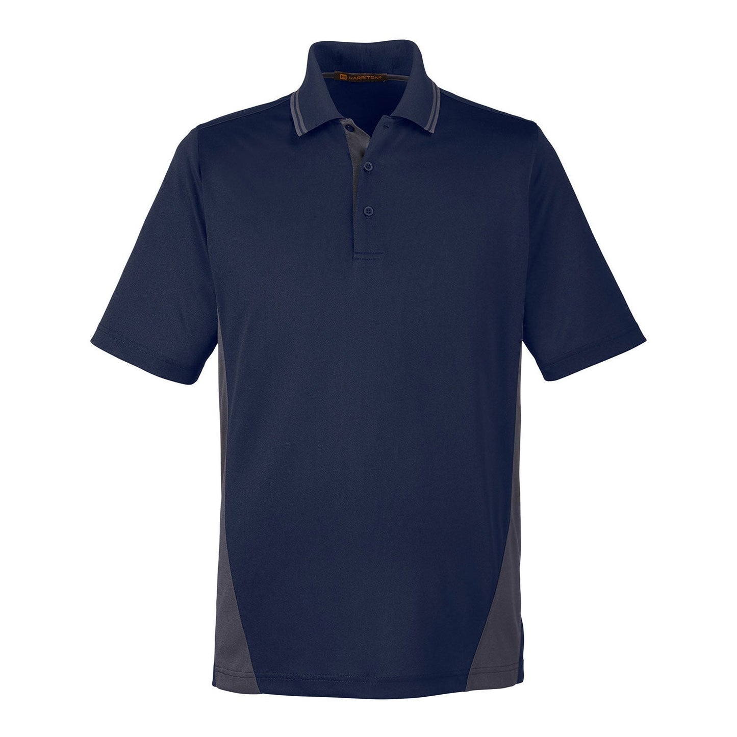 Black Charcoal Polo Shirt - Harriton - Durable Fabric