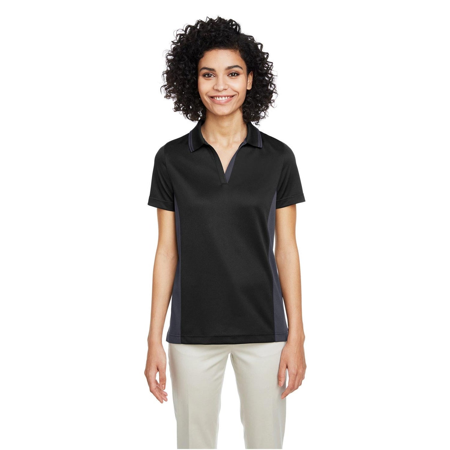 Black Charcoal Polo Shirt - Harriton - Snag Protection Plus