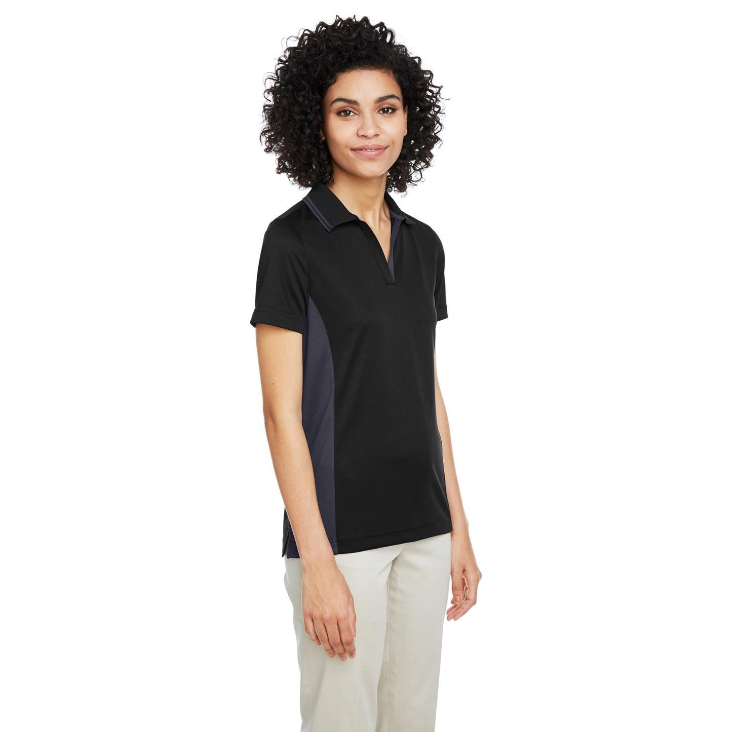 Black Charcoal Polo Shirt - Harriton - Snag Protection Plus