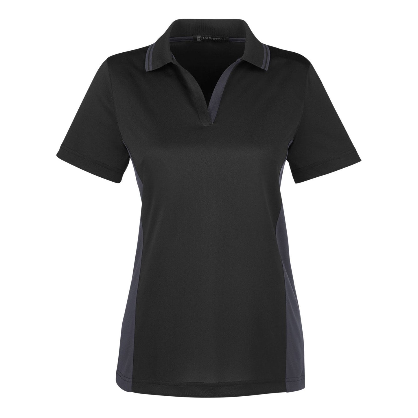 Black Charcoal Polo Shirt - Harriton - Snag Protection Plus