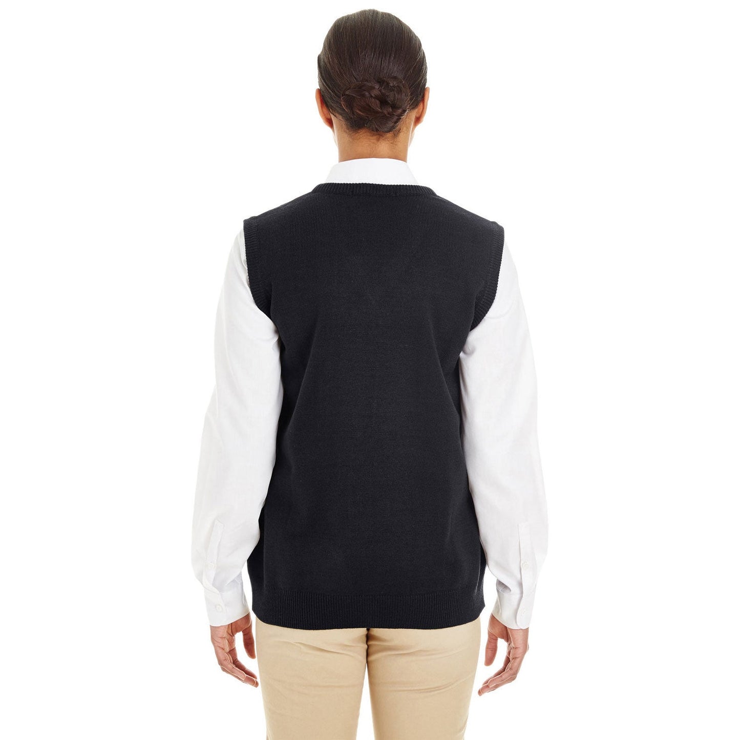 Black Vests | Black Pilbloc Sweater - Harriton - Anti-Pill