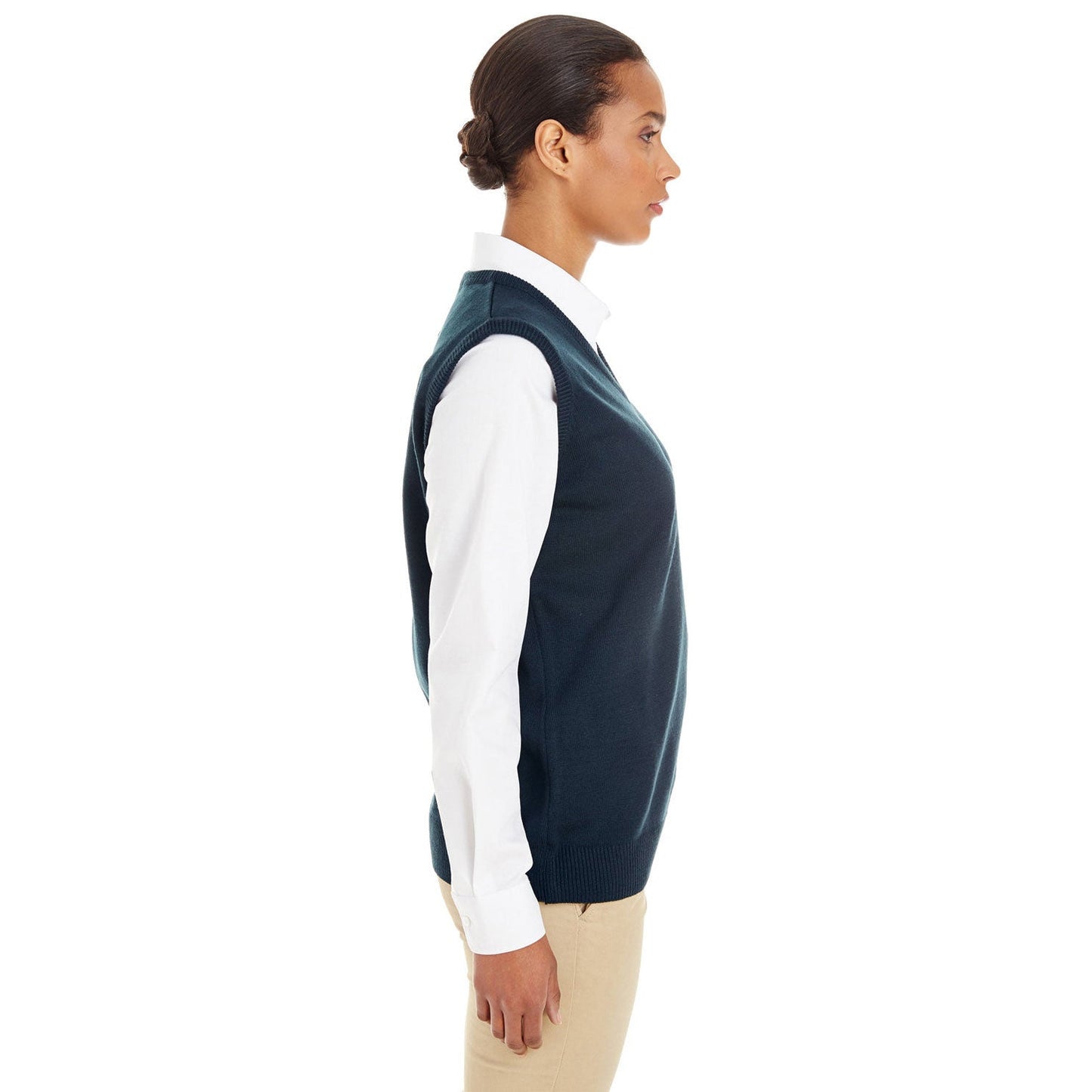 Black Vests | Black Pilbloc Sweater - Harriton - Anti-Pill