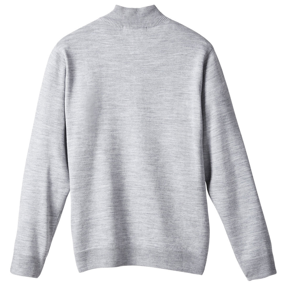 Black Sweaters - Stylish Zip Sweater - Harriton - Acrylic Knit
